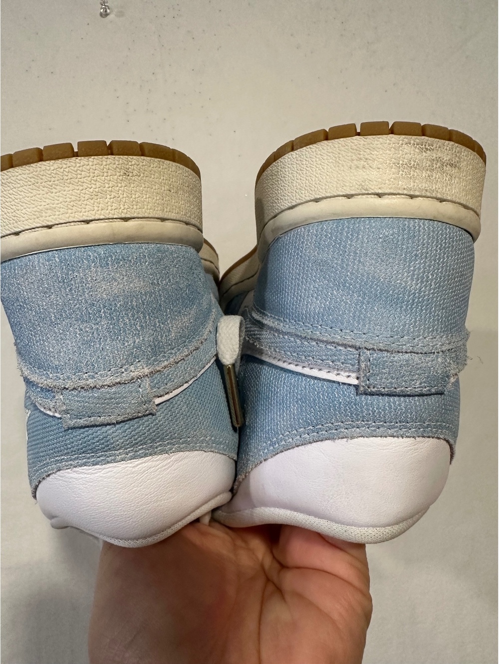 Nike Air Jordan 1 Mid SE Denim Worn Blue White Women’s Sz 7.5 HQ2005-100 - Picture 6 of 9